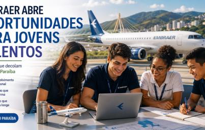 Embraer abre 200 vagas de estágio com bolsa de R$ 2 mil